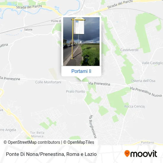 Mappa Ponte Di Nona/Prenestina