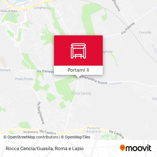 Mappa Rocca Cencia/Guasila