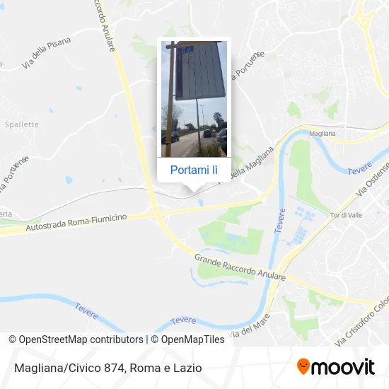 Mappa Magliana/Civico 874