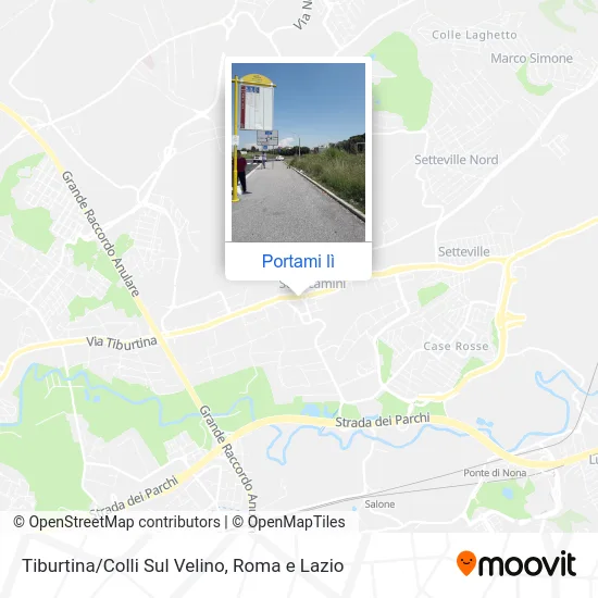 Mappa Tiburtina/Colli Sul Velino