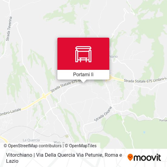 Mappa Vitorchiano | Via Della Quercia Via Petunie