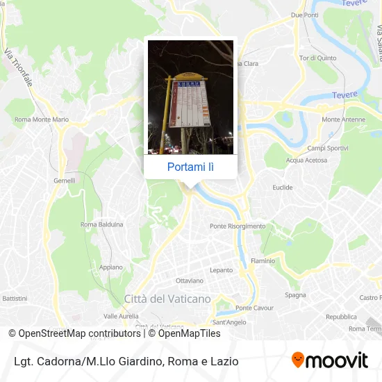 Mappa Lgt. Cadorna/M.Llo Giardino
