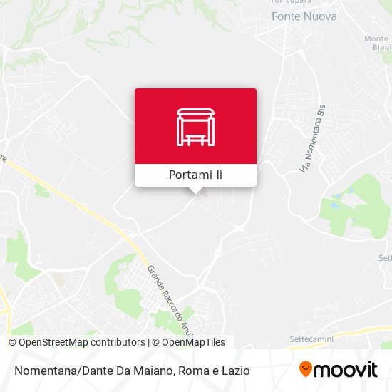 Mappa Nomentana/Dante Da Maiano