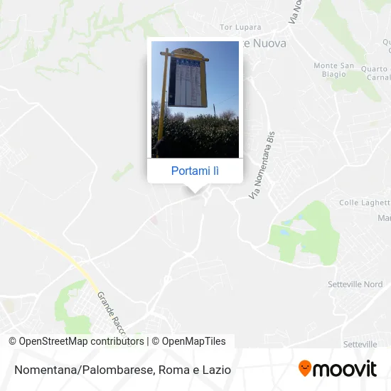 Mappa Nomentana/Palombarese