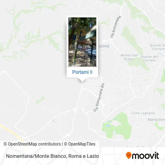 Mappa Nomentana/Monte Bianco