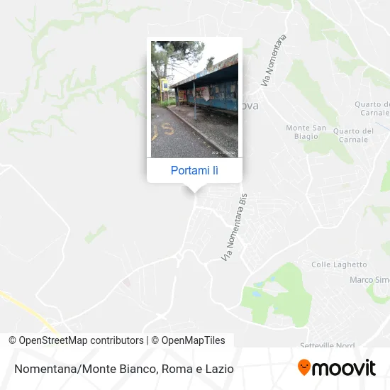 Mappa Nomentana/Monte Bianco