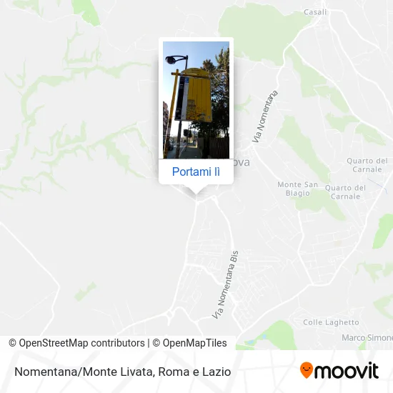 Mappa Nomentana/Monte Livata