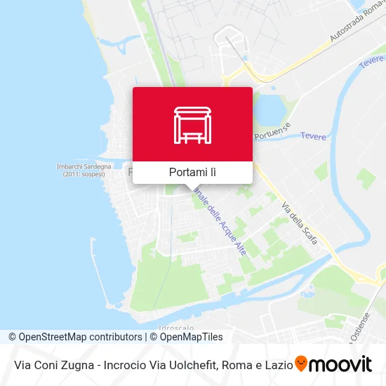 Mappa Via Coni Zugna - Incrocio Via Uolchefit