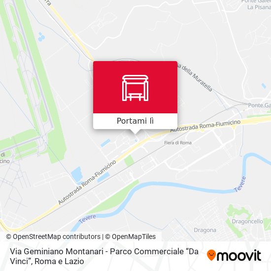 Mappa Via Geminiano Montanari - Parco Commerciale “Da Vinci”