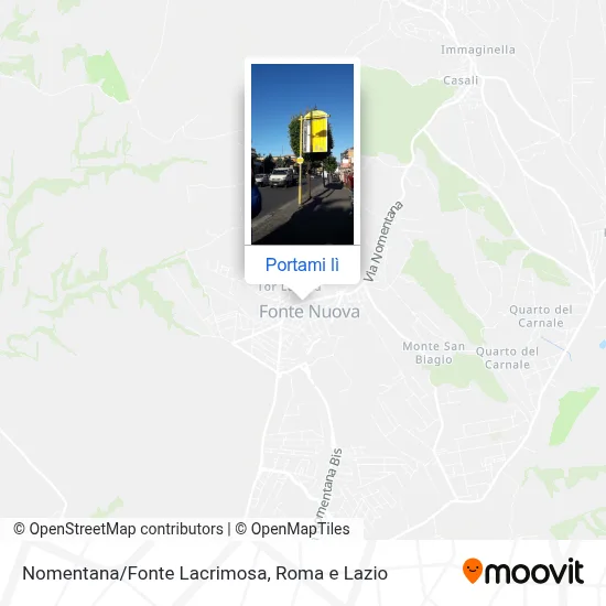 Mappa Nomentana/Fonte Lacrimosa