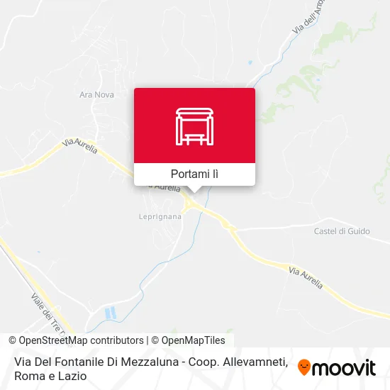Mappa Via Del Fontanile Di Mezzaluna - Coop. Allevamneti