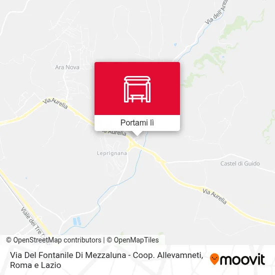 Mappa Via Del Fontanile Di Mezzaluna - Coop. Allevamneti
