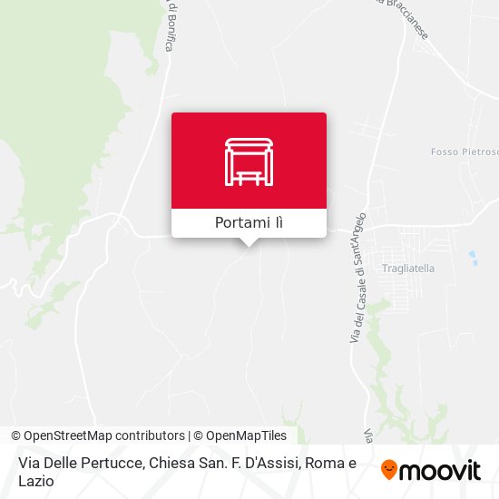 Mappa Via Delle Pertucce, Chiesa San. F. D'Assisi