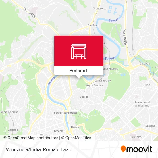 Mappa Venezuela/India