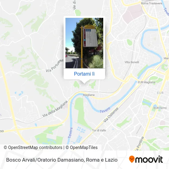 Mappa Bosco Arvali / Oratorio Damasiano