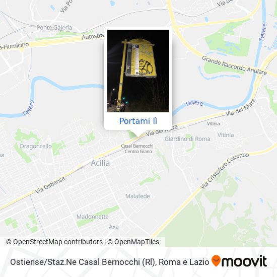 Mappa Ostiense / Staz.Ne Casal Bernocchi (Rl)