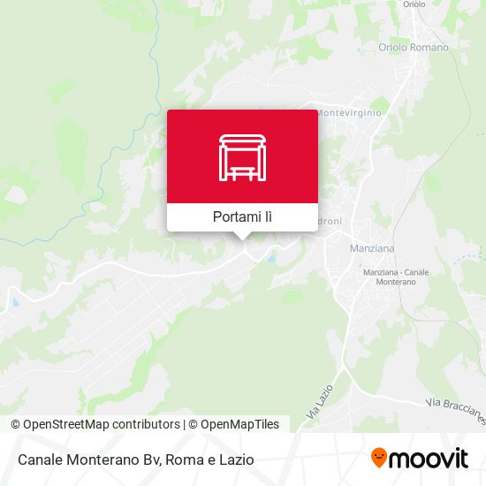 Mappa Canale Monterano Bv