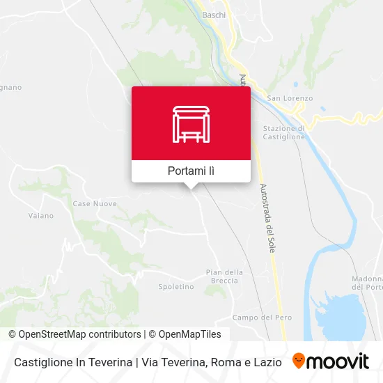 Mappa Castiglione In Teverina | Via Teverina