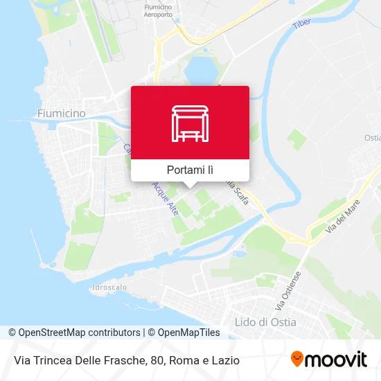 Mappa Via Trincea Delle Frasche, 80