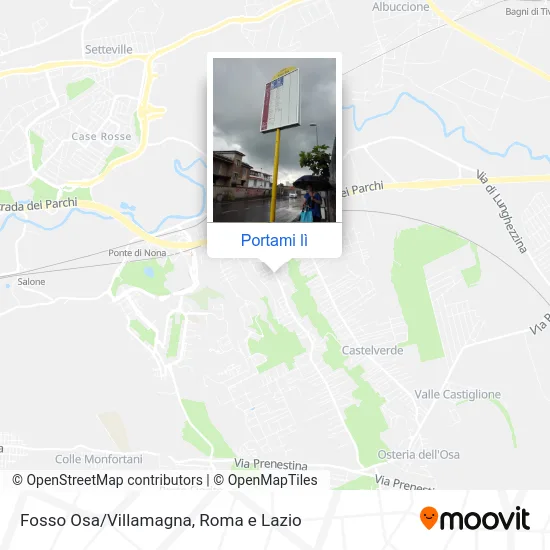 Mappa Fosso Osa/Villamagna