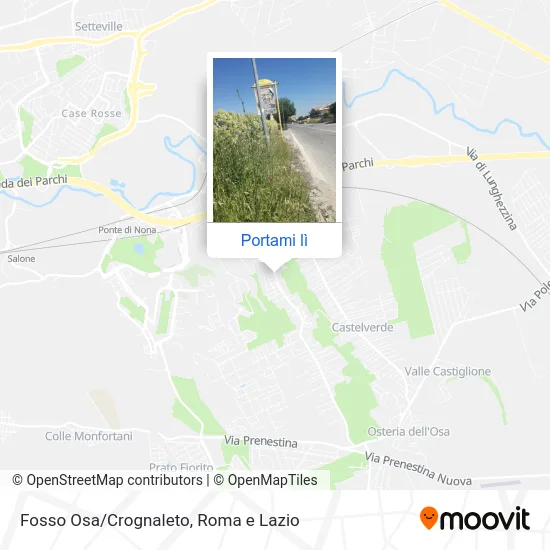 Mappa Fosso Osa/Crognaleto