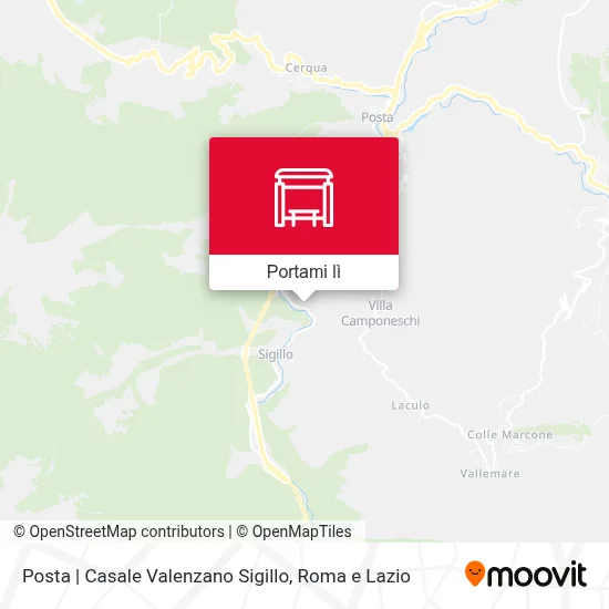 Mappa Posta | Casale Valenzano Sigillo