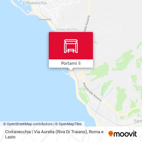 Mappa Civitavecchia | Via Aurelia (Riva Di Traiano)