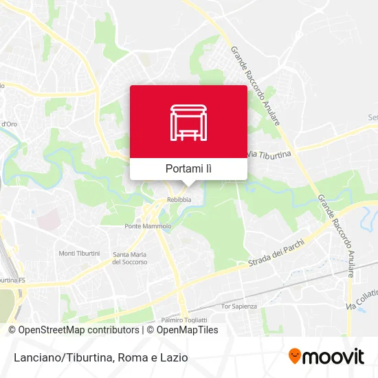 Mappa Lanciano/Tiburtina