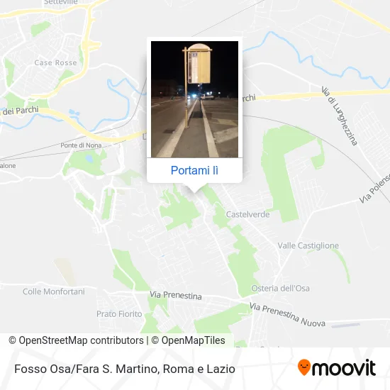 Mappa Fosso Osa/Fara S. Martino