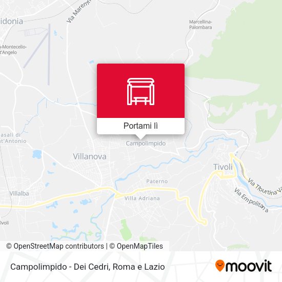Mappa Campolimpido - Dei Cedri