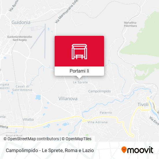Mappa Campolimpido - Le Sprete