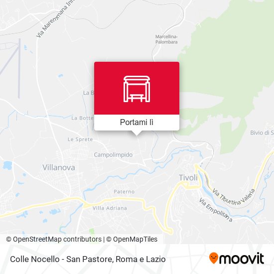 Mappa Colle Nocello - San Pastore