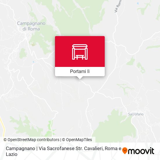 Mappa Campagnano | Via Sacrofanese Str. Cavalieri