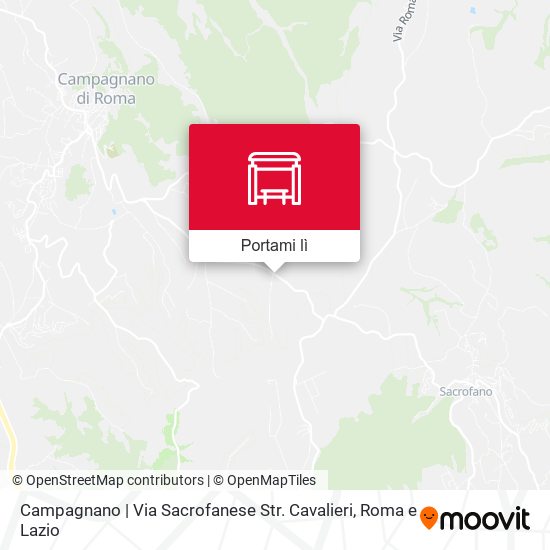 Mappa Campagnano | Via Sacrofanese Str. Cavalieri