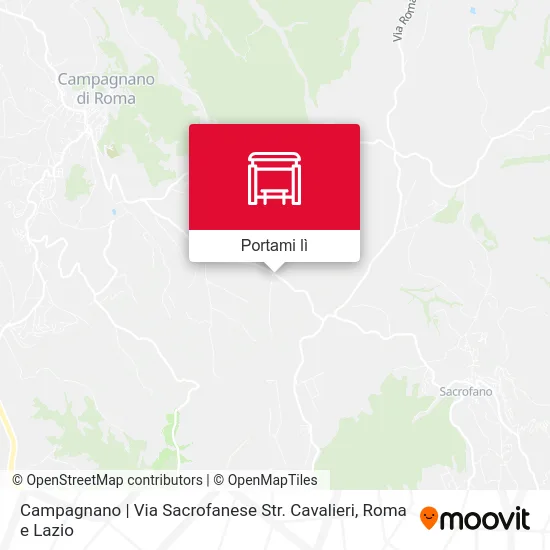 Mappa Campagnano | Via Sacrofanese Str. Cavalieri