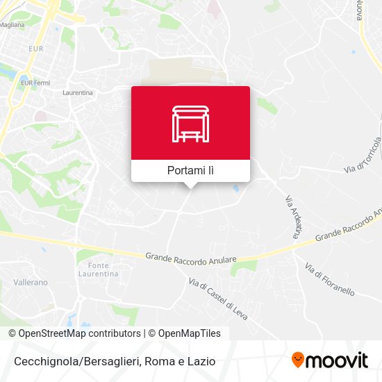 Mappa Cecchignola/Bersaglieri