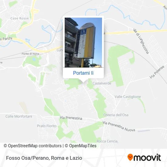 Mappa Fosso Osa/Perano