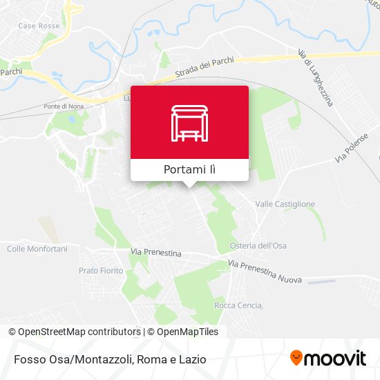 Mappa Fosso Osa/Montazzoli