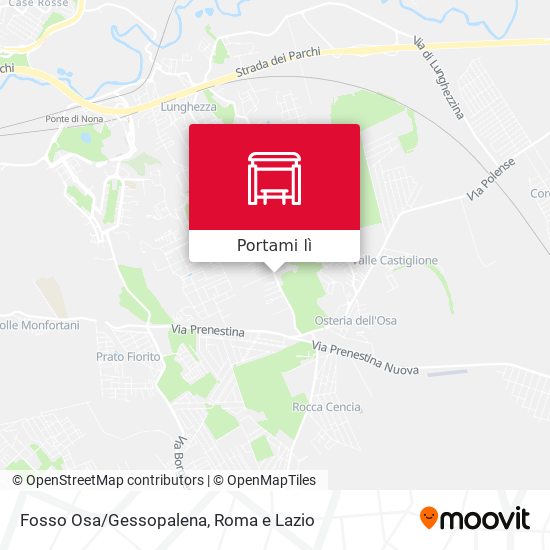 Mappa Fosso Osa/Gessopalena