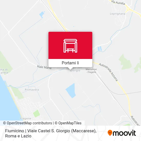 Mappa Fiumicino | Viale Castel S. Giorgio (Maccarese)