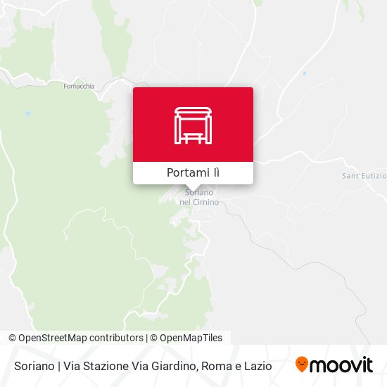 Mappa Soriano | Via Stazione Via Giardino