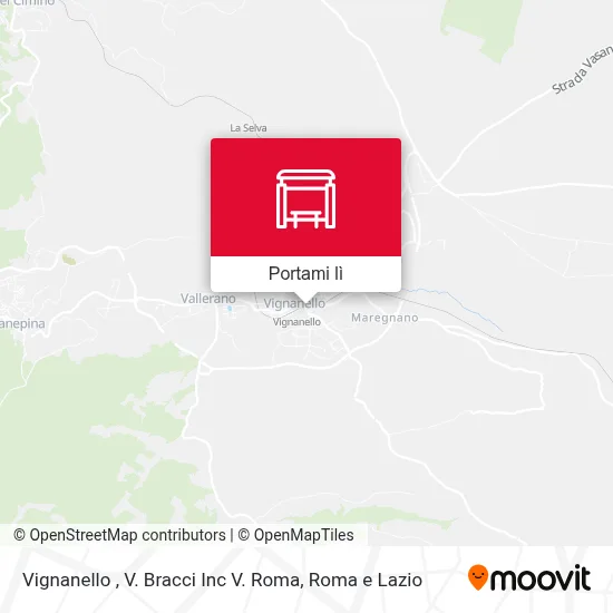 Mappa Vignanello , V. Bracci Inc V. Roma