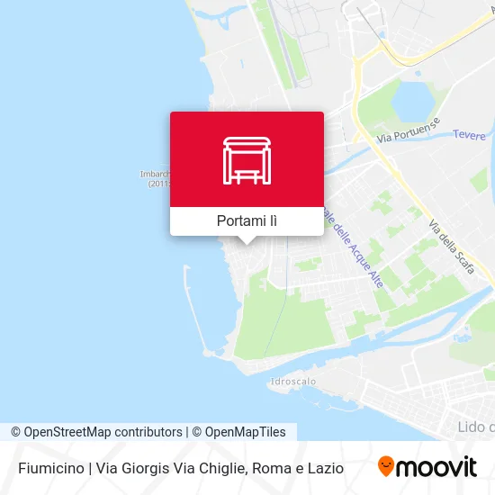 Mappa Fiumicino | Via Giorgis Via Chiglie