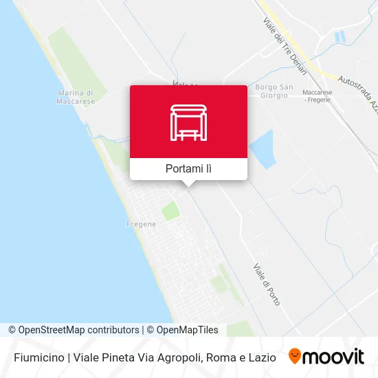 Mappa Fiumicino | Viale Pineta Via Agropoli
