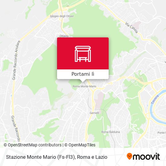 Mappa Stazione Monte Mario (Fs-Fl3)