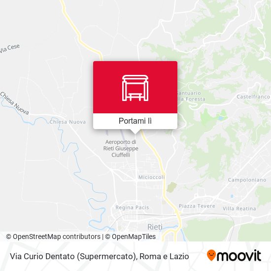 Mappa Via Curio Dentato (Supermercato)