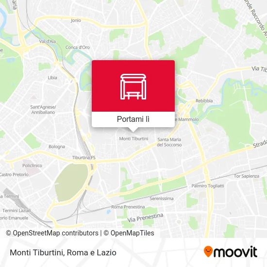 Mappa Monti Tiburtini