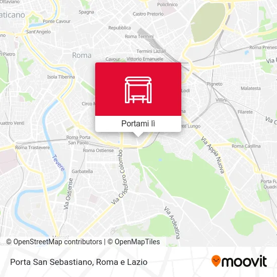 Mappa Porta San Sebastiano