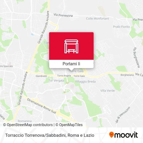 Mappa Torraccio Torrenova/Sabbadini