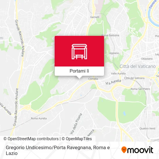 Mappa Gregorio Undicesimo / Porta Ravegnana